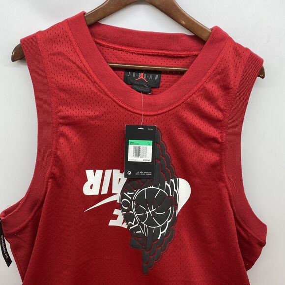 NEW XXL Nike Air Jordan Jumpman Classic Wings Mesh Jersey Red BQ8479-687 - Picture 5 of 9